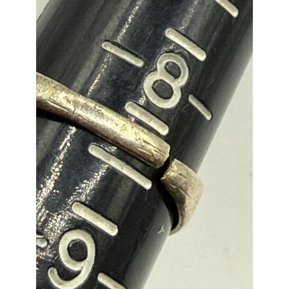 VTG Sterling Silver Turquoise Coral Inlay Native‎ American Ring Sz 8.25 Broken